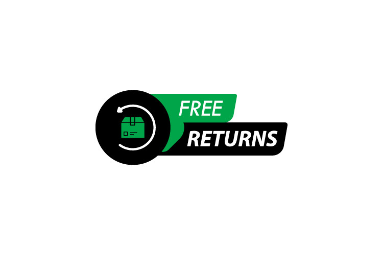 Free Return Button Free Returns Badge Design Vector Graphic by Muhammad Rizky Klinsman ...