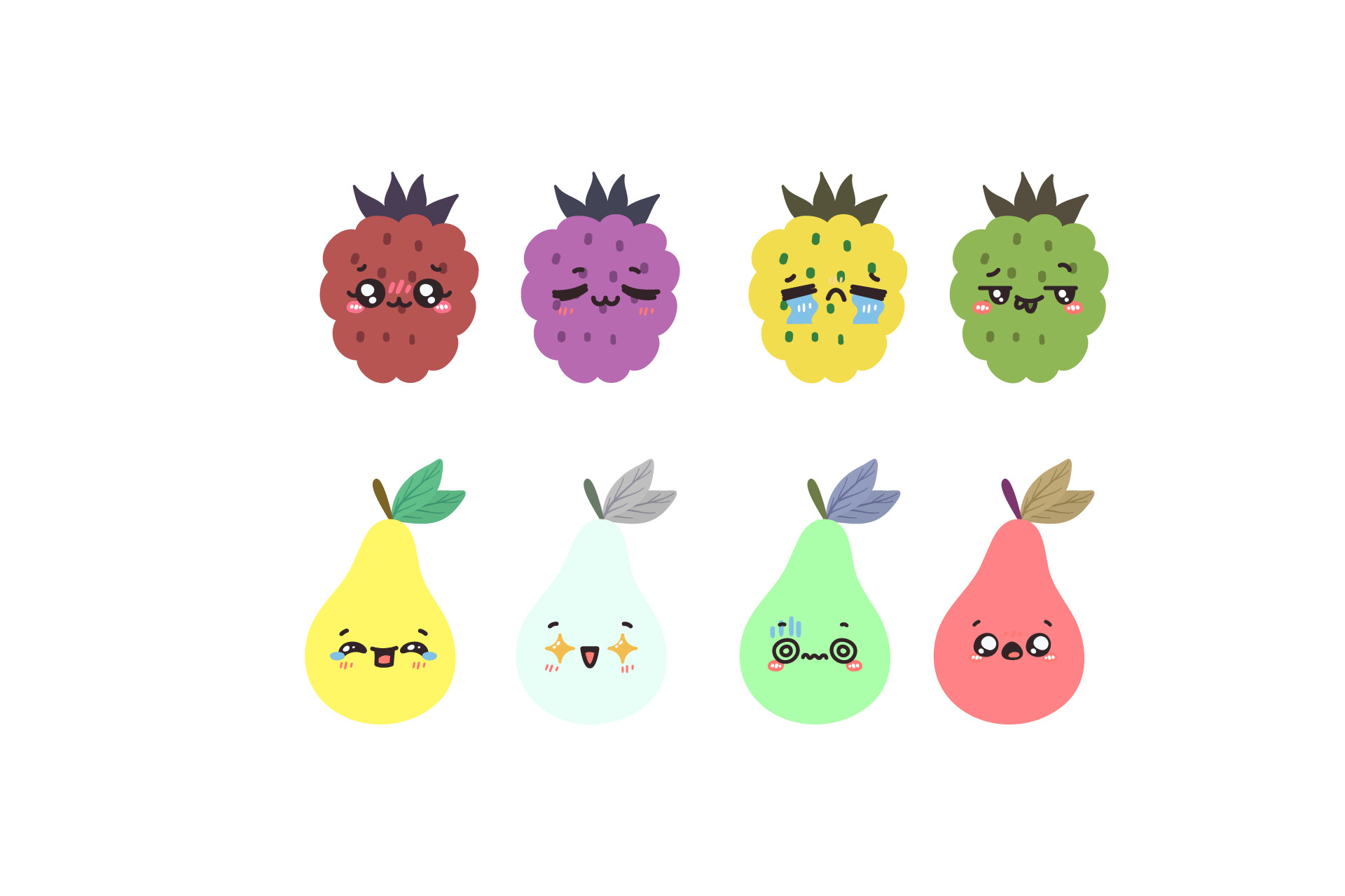 Fruit Kawaii Graphic by stocklandstudio · Creative Fabrica