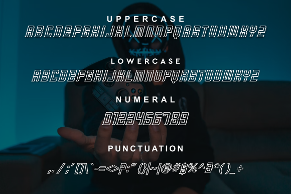 Gamingog Line Font - Preview 3