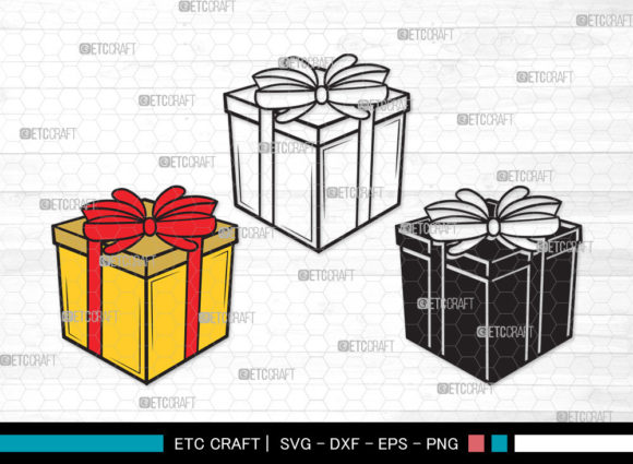 Gift Box SVG | Box Svg | Christmas Gift