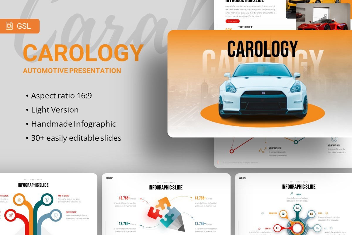 Plantilla de Google Slides de Carology Automotive