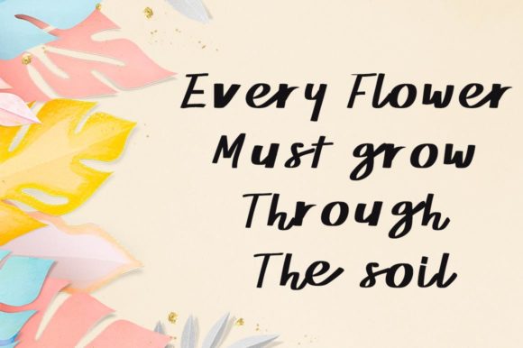 Hello Spring Time Font PNG with transparent background - Preview 1