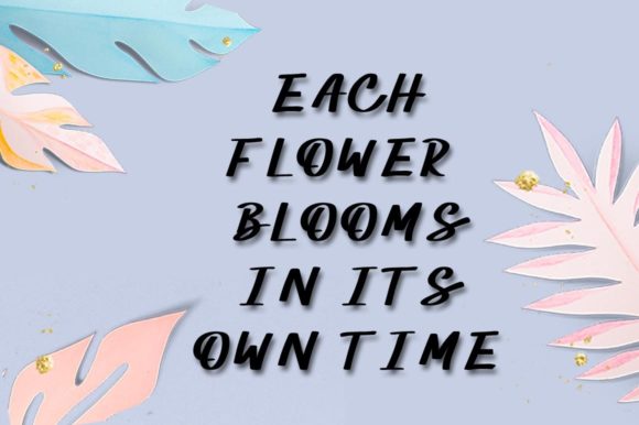 Hello Spring Time Font PNG with transparent background - Preview 3
