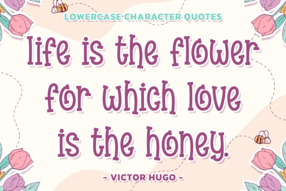 Kinder Flower Font - Preview 1