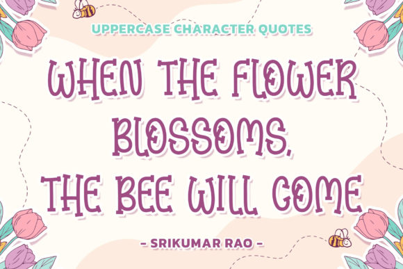 Kinder Flower Font - Preview 2