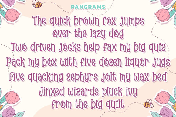 Kinder Flower Font - Preview 3