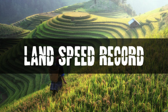 Land Speed Record Fonts