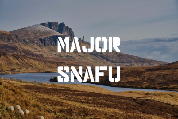 Major Snafu Fonts