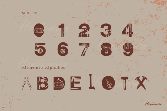 Mr Technician Font PNG with transparent background - Preview 2