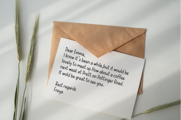 Pen Pal Font PNG with transparent background - Preview 2
