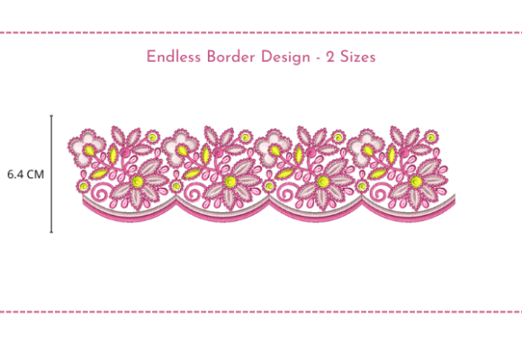 Pink Endless Border