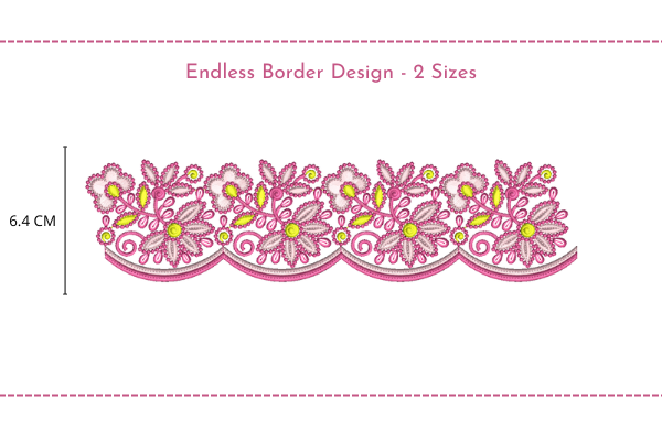Pink Endless Border