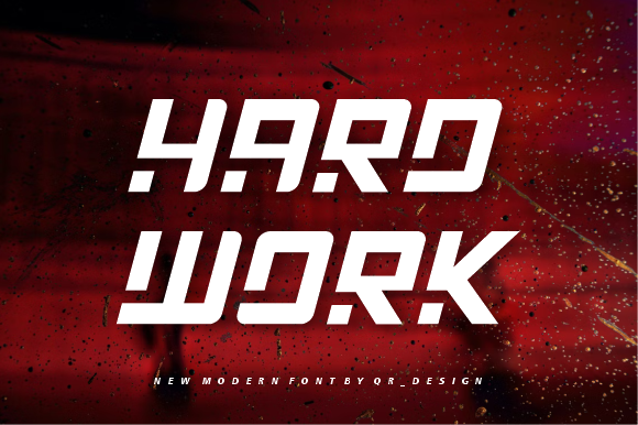 Quickly Work Font PNG with transparent background - Preview 1