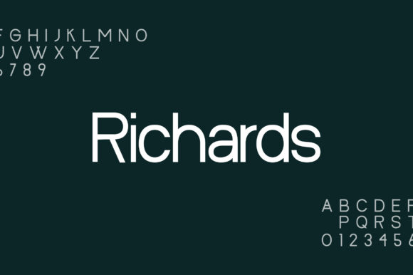 Richards Font PNG with transparent background - Preview 1