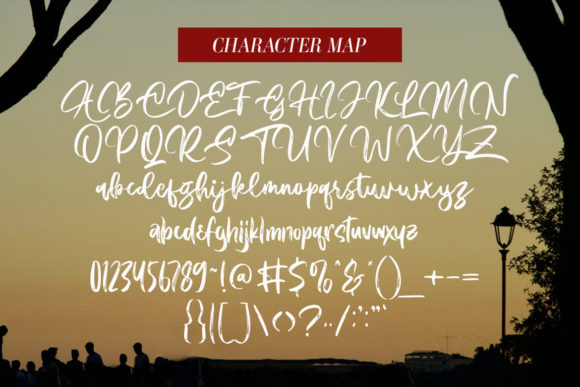 Shoburg Font PNG with transparent background - Preview 1