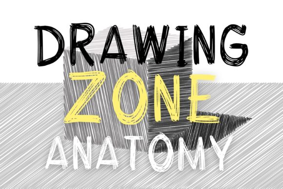 Sketch Art Font PNG with transparent background - Preview 1