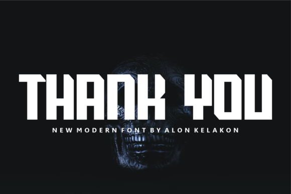 Skull Damage Font PNG with transparent background - Preview 3