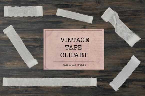 Vintage Tape Clipart, Ephemera Classics
