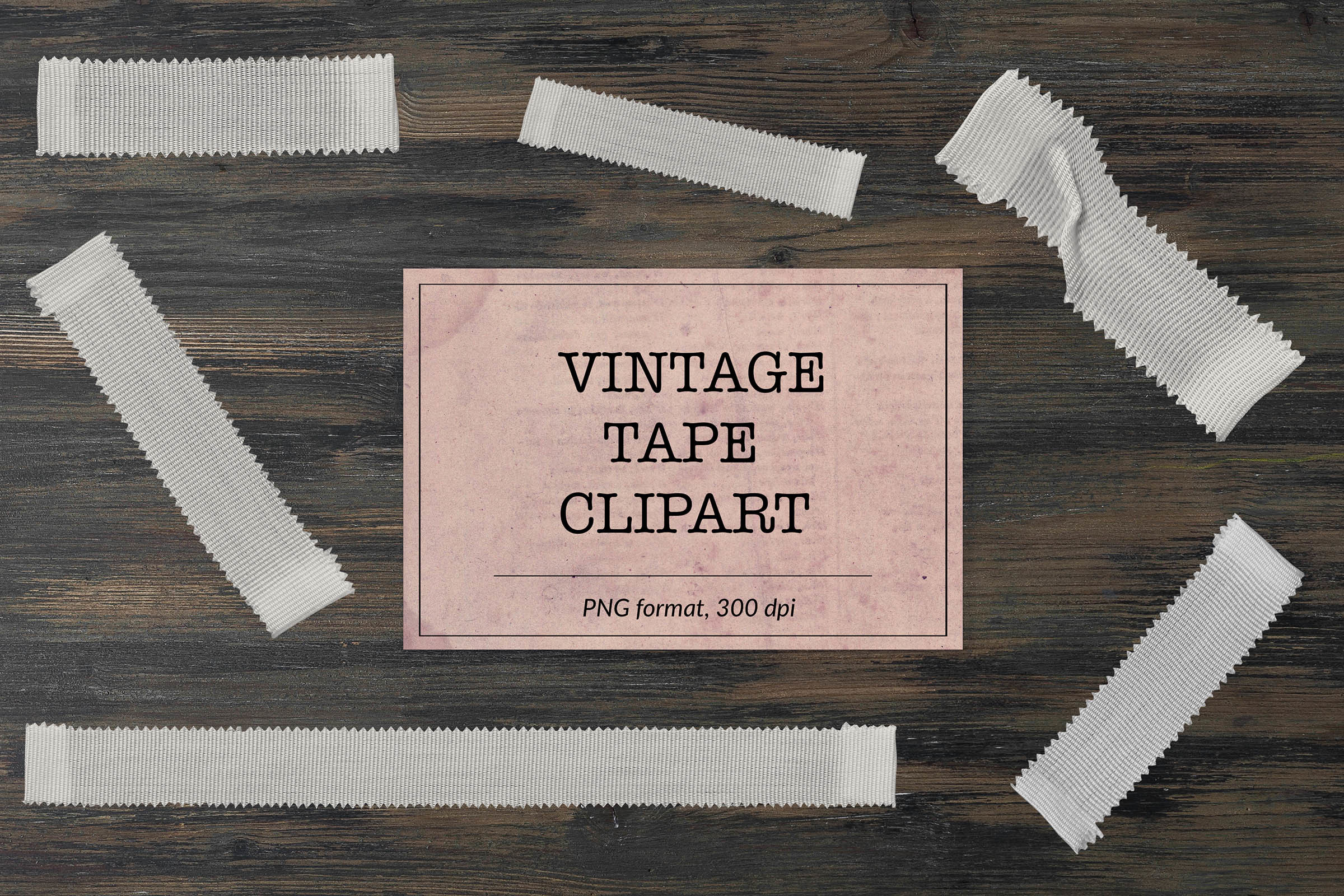 Vintage Tape Clipart, Ephemera Classics