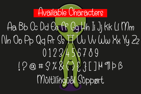 Alien at School Font - Preview 3