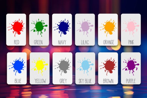 Color Splash Affirmation Flashcards