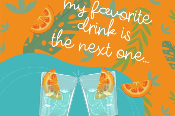 Drunk Script Font - Preview 2
