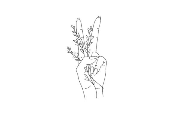 Hand with Flowers