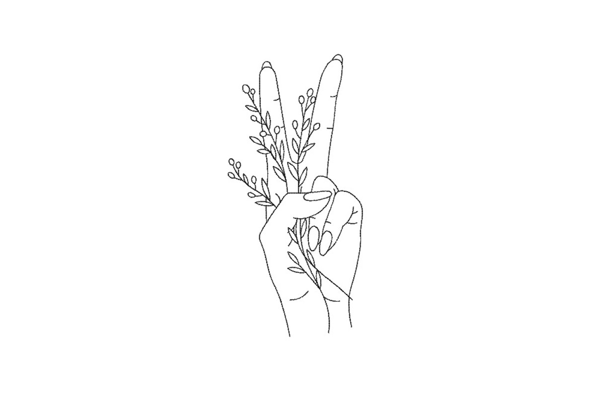 Hand with Flowers