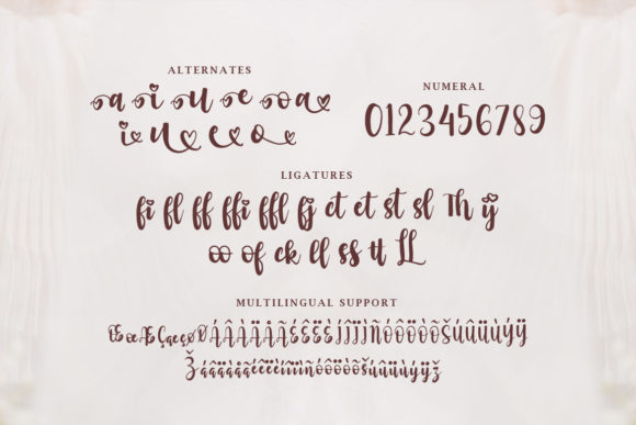 It Loves You Font PNG with transparent background - Preview 2