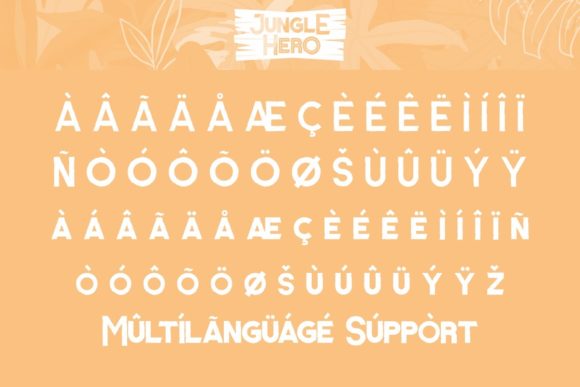 Jungle Hero Font PNG with transparent background - Preview 5