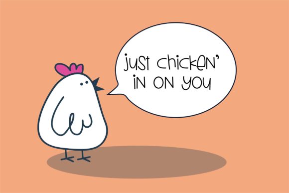 Mister Chicken Font PNG with transparent background - Preview 3