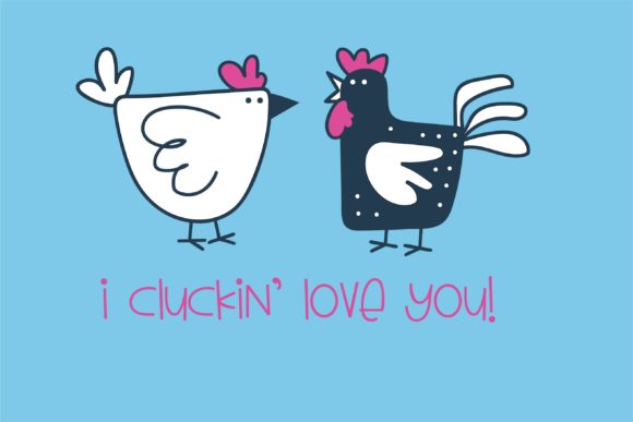 Mister Chicken Font PNG with transparent background - Preview 5