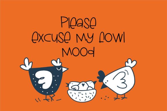 Mister Chicken Font PNG with transparent background - Preview 6