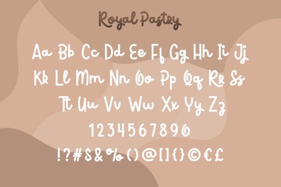 Royal Pastry Font PNG with transparent background - Preview 3
