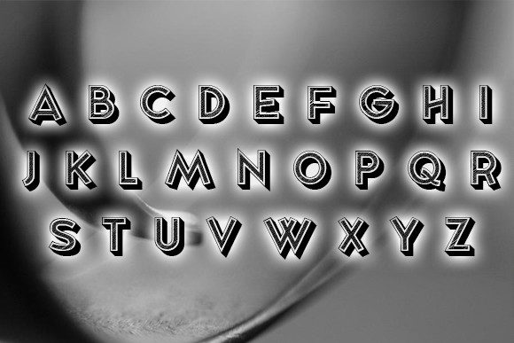 Shotgun Font PNG with transparent background - Preview 1