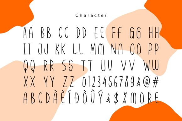 Skinnytoon Font PNG with transparent background - Preview 4