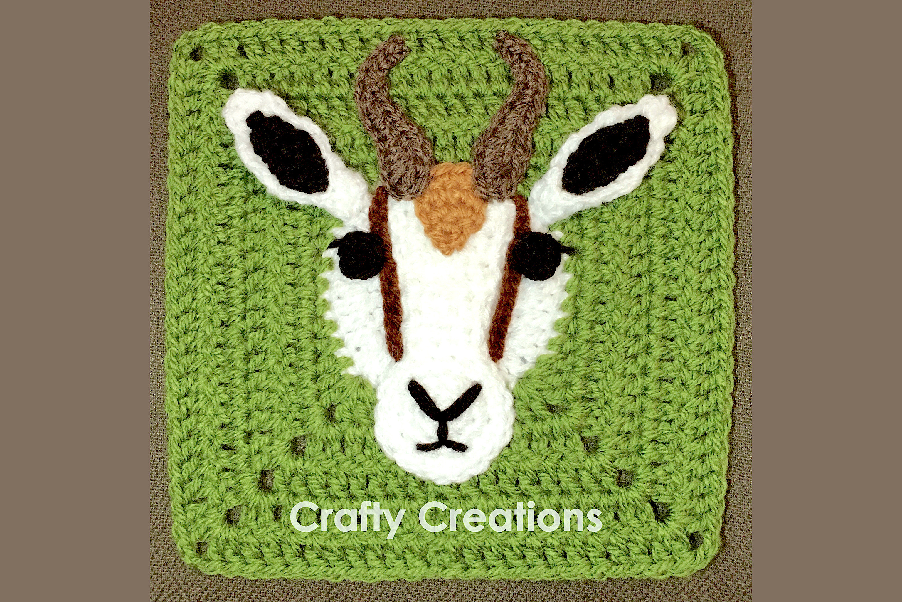 Springbok Granny Square Crochet Pattern