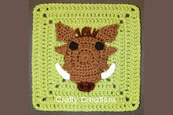 Warthog Granny Square Crochet Pattern