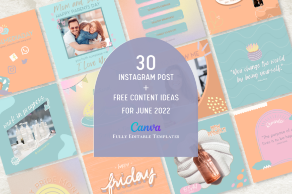 Instagram Post Templates Canva Graphics