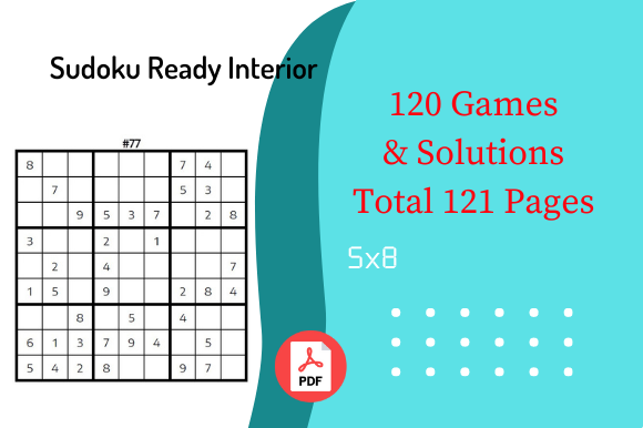 5″x8″ Sudoku Activity KDP Interior Graphic by Sunday Design · Creative ...