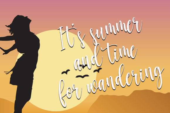 Amanda Enchanting Font PNG with transparent background - Preview 2