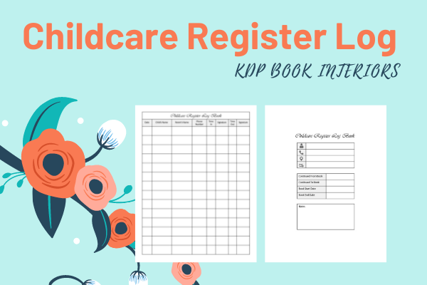 Childcare Register Log Book Graphic by SOUDOU shop · Creative Fabrica