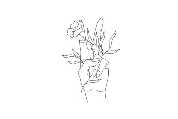 Hand with Flowers