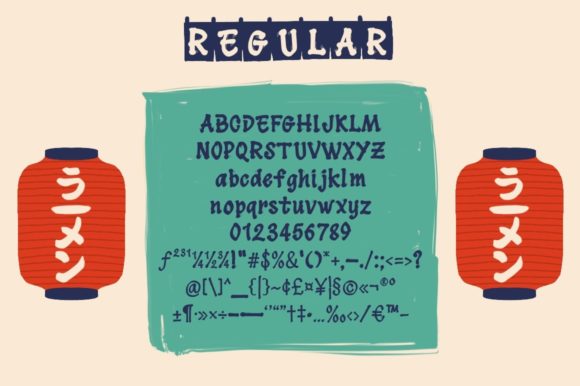 Hitoru Ramen Font PNG with transparent background - Preview 1
