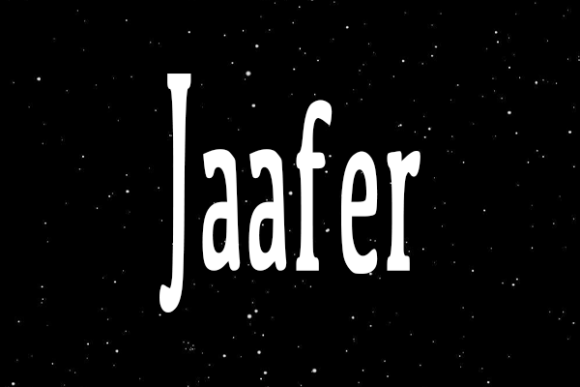 Jaafer Font PNG with transparent background - Preview 1