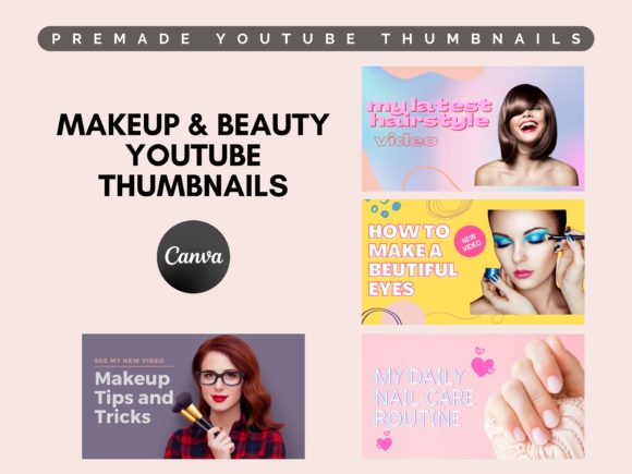 Makeup and Beauty YouTube Thumbnails DIY