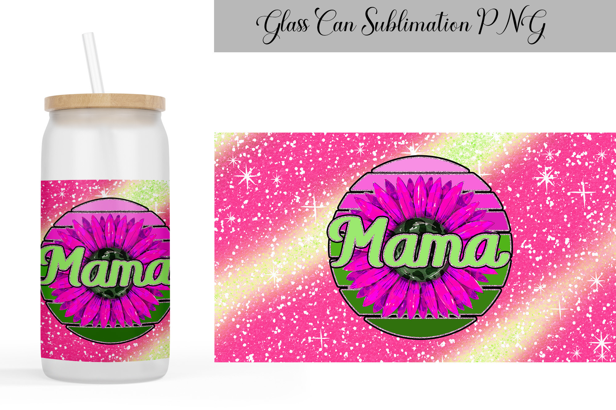 Mothers Day Can Glass Wrap Graphic by WatercolorColorDream · Creative ...