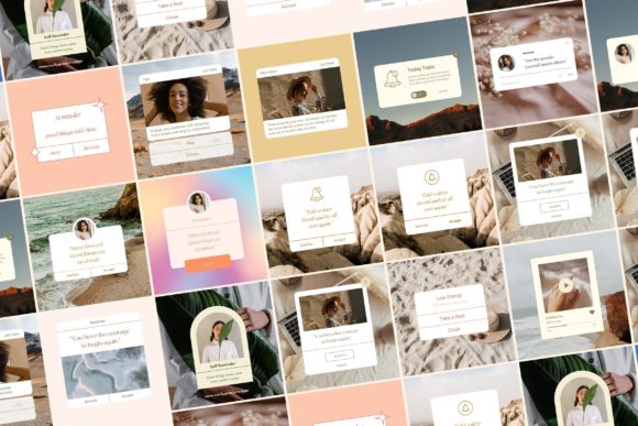 Notification Aesthetic Instagram Kit Graphics