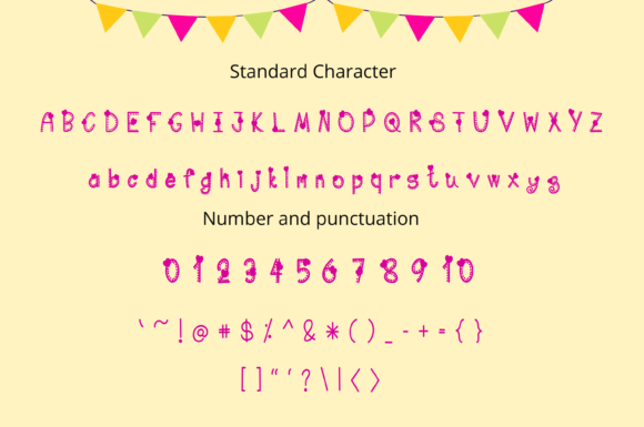 Pinky Heart Font PNG with transparent background - Preview 1