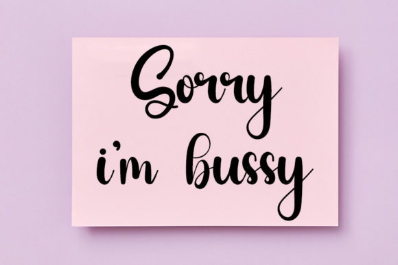 Simple Samantha Font PNG with transparent background - Preview 1